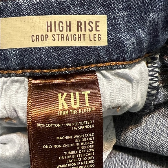 Kut from the Kloth Women's Dark Blue Ankle Jeans - Picture 6 of 7